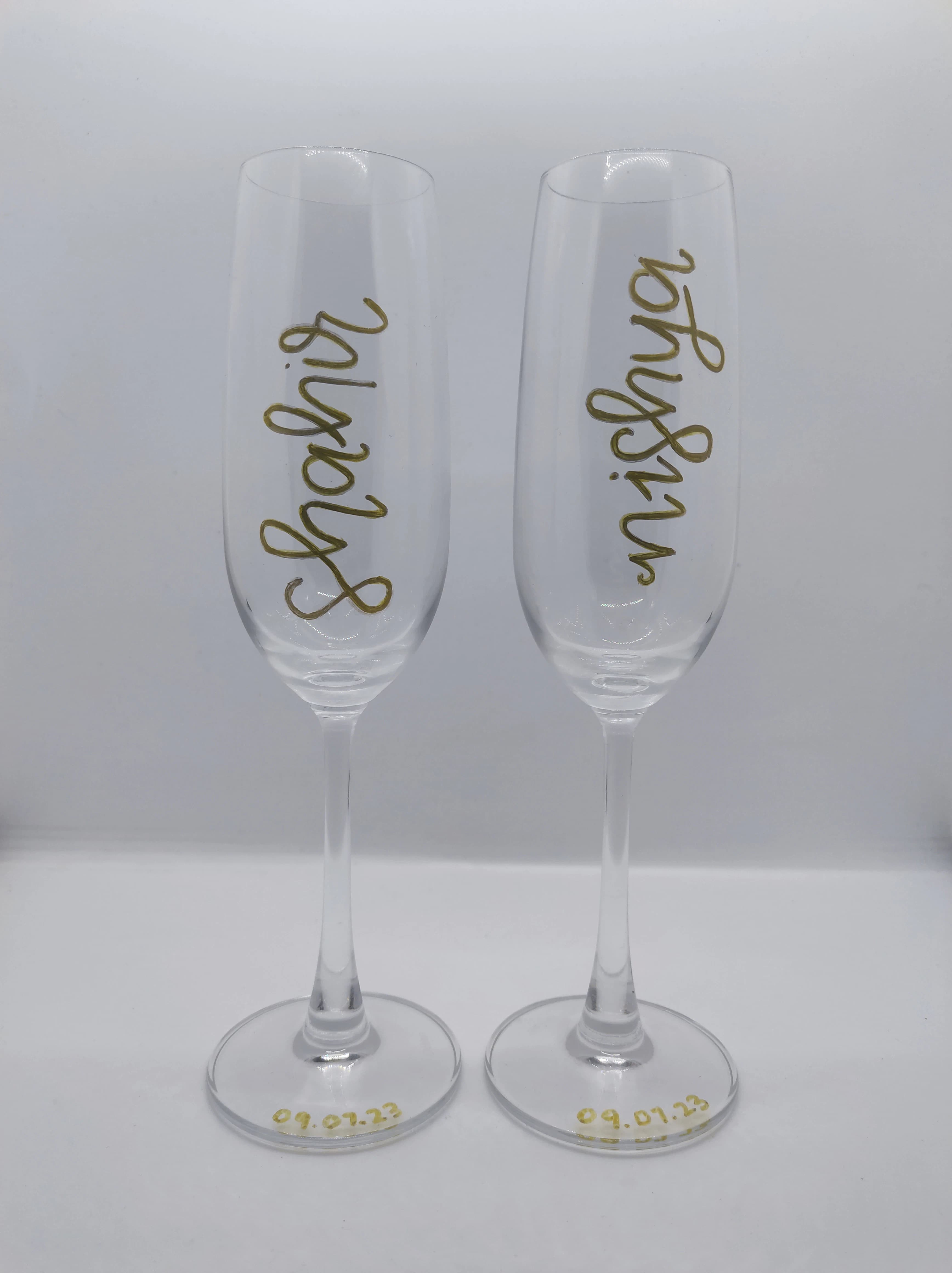 Personalised Champagne Glasses