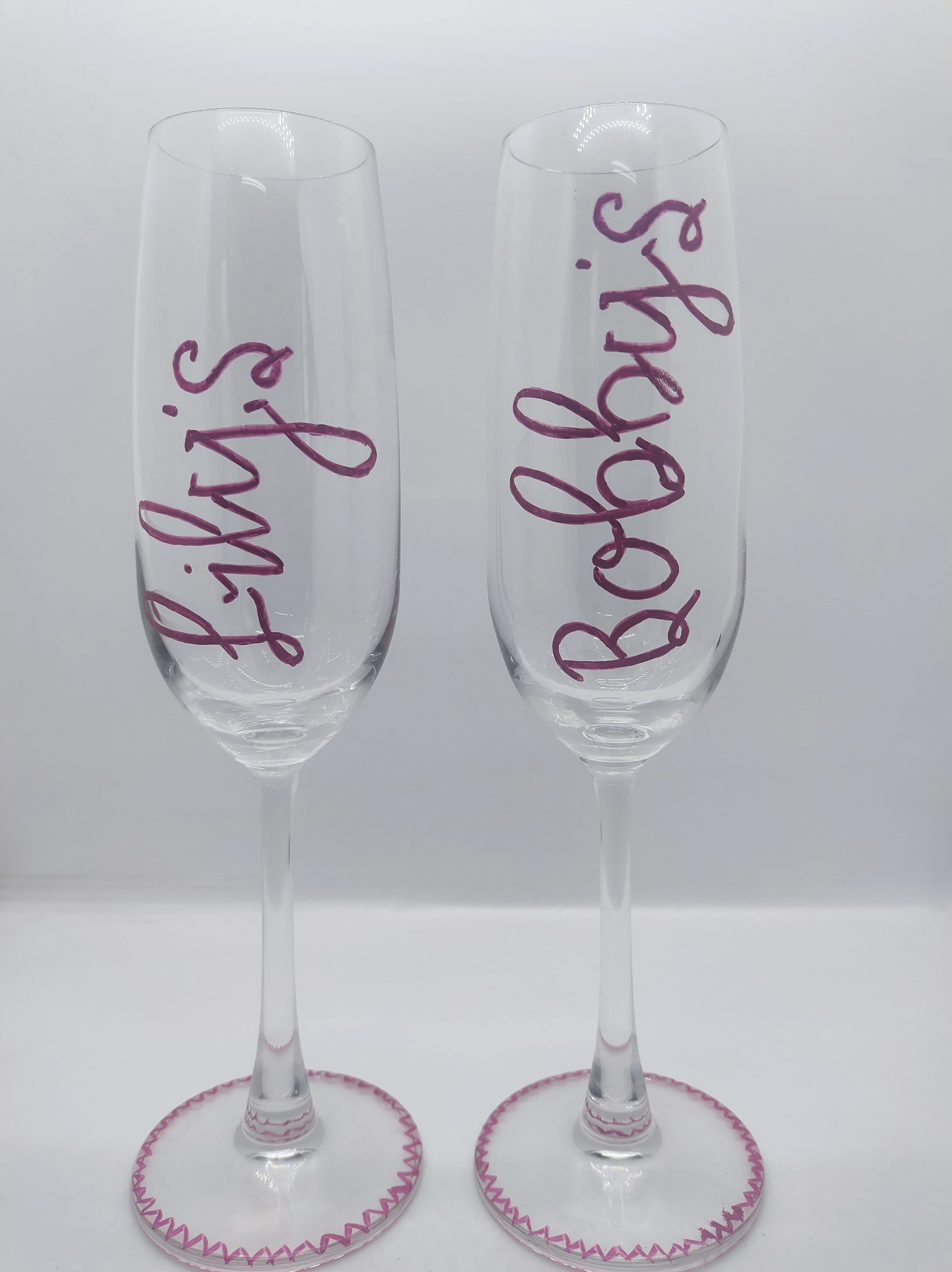 Personalised Champagne Glasses