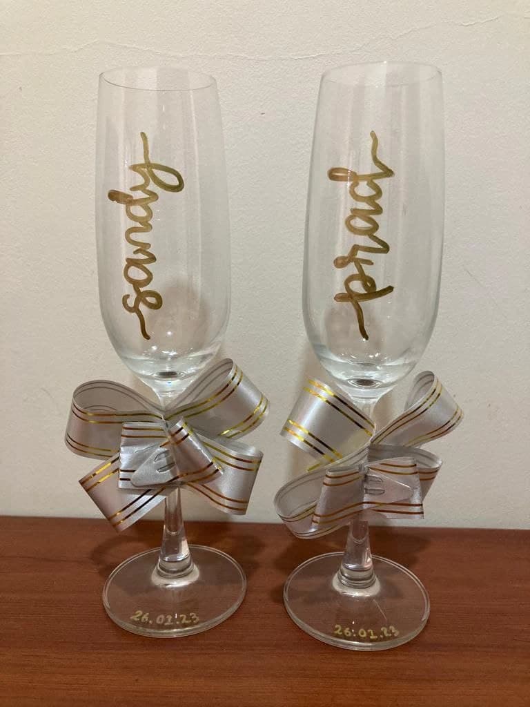 Personalised Champagne Glasses