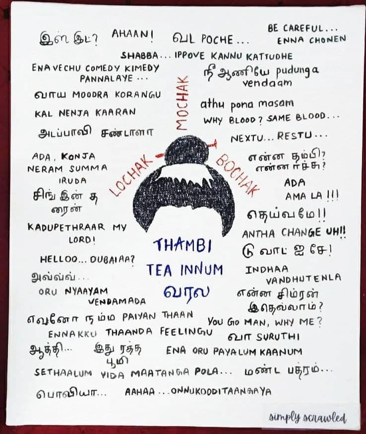 Tamil Cinema Pop Art Canvas